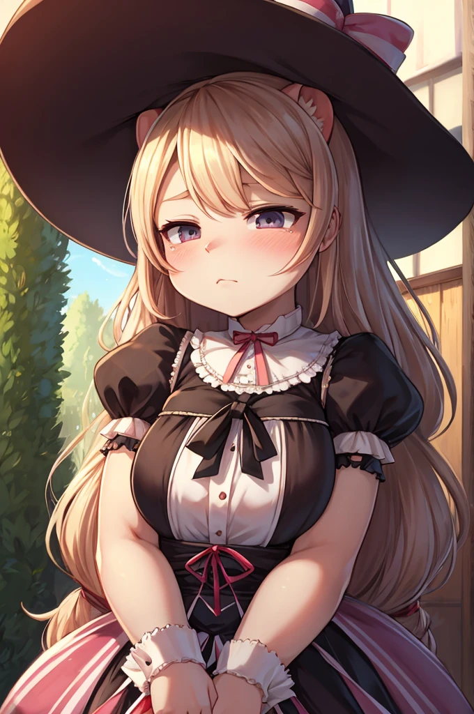 tenmei Kano style , Sulky Alice in Wonderland , for adults , gothic ta , Mad tea-Party , March Hare, Hatter, Dormouse , glossy crack , public hair
, Myopia , (narrow open eyes) , Pouty lips , Frown
, Euphoria , glossy lips , moist eyes , Swollen cheeks , coquettish , Fatal woman , (bold action) , Insane , fabulous , sensational , Feminine , funny face , looking away