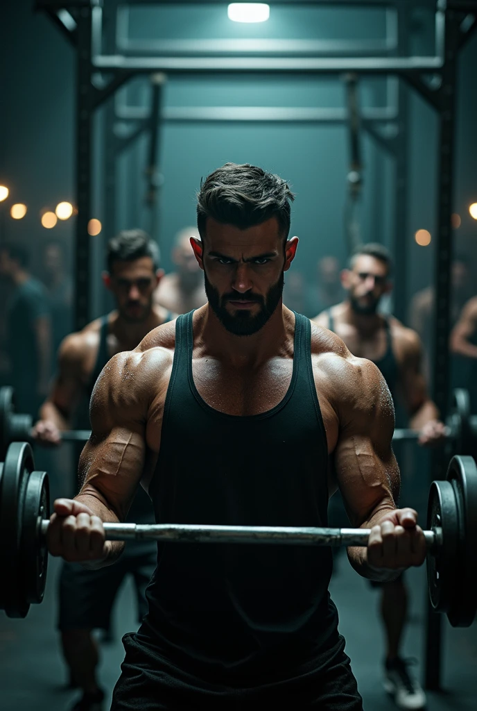 Men exercising