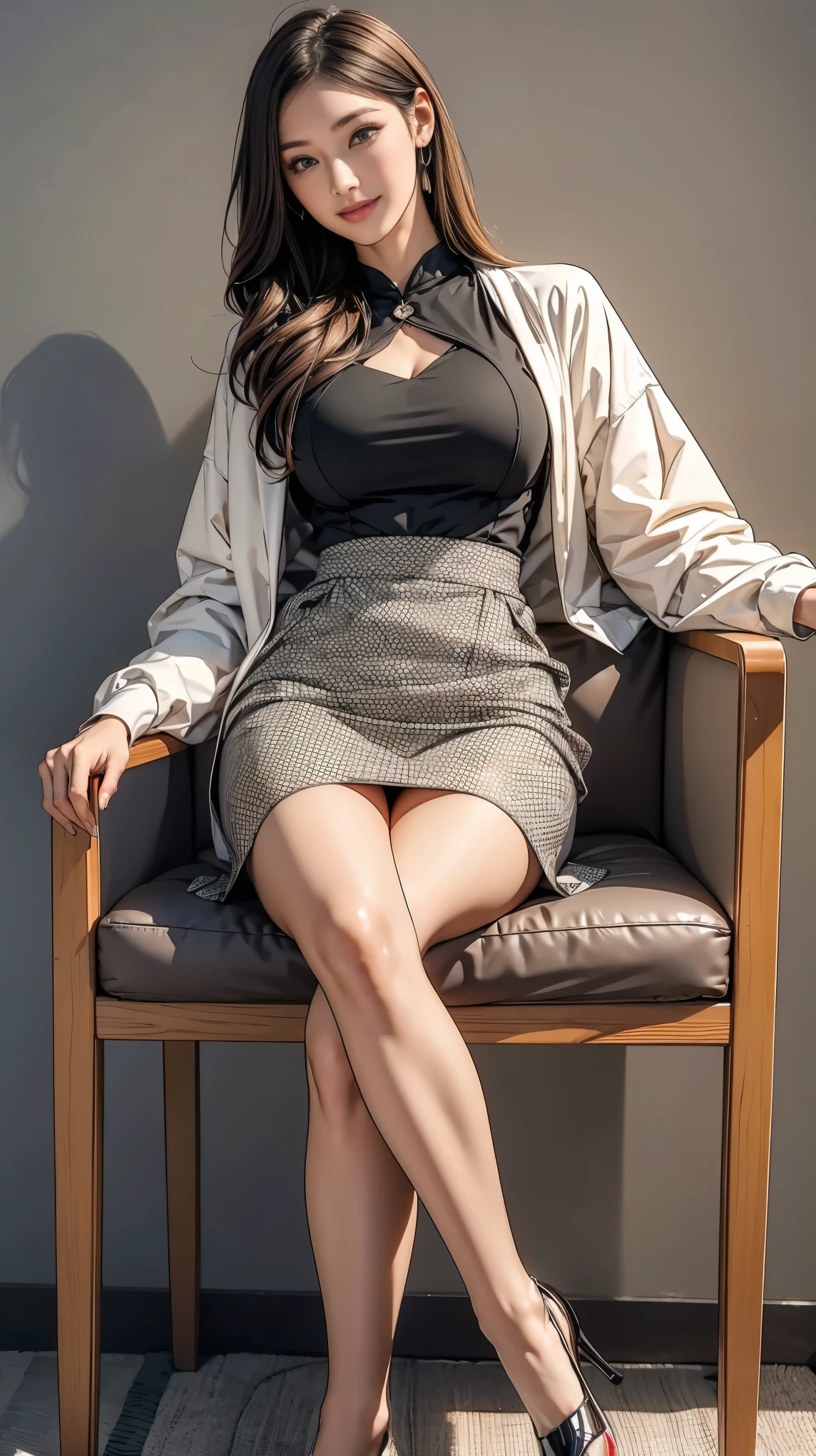 Realistic、Foot emphasis、Foot zoom、Face smile、Breasts enlarged、Big buttocks、Leg thicker