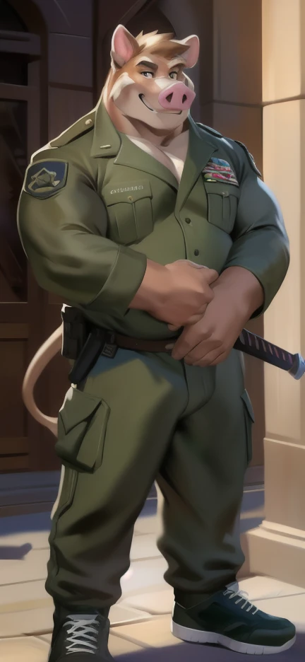 1 furry, (a big powerful lion guard, daddy, very detailed golden fur, black mane, inside a bathroom, closed eyes, clenching teeth:1.19), male, soft light, (photorrealistic rendering, detailed ferocious face, wearing black swat gear, detailed clothing textures, close focus on boots:1.21), solo, wearing black tactical boots, (photographic masterpiece, accurate long genitalia, unwanted erection, very detailed tactical boots, very oversized boots:1.61), (unwanted , handsfree cum, cumshot, erection:1.51), hyperrealistic, (photographic lighting, piercing eyes, leaning against a wall, wearing tactical gloves, focus on fully clothed:1.43), (side view, detailed boot leather texture:1.32), security guard, officer, (hyper muscular:1.3)