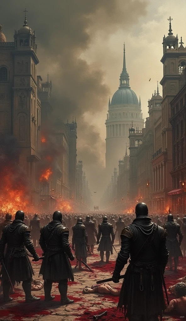 amalekite people against jewish people, high quality, masterpiece, best quality, extremely detailed, war atmosphere, volumetric lighting, typography --auto --s2