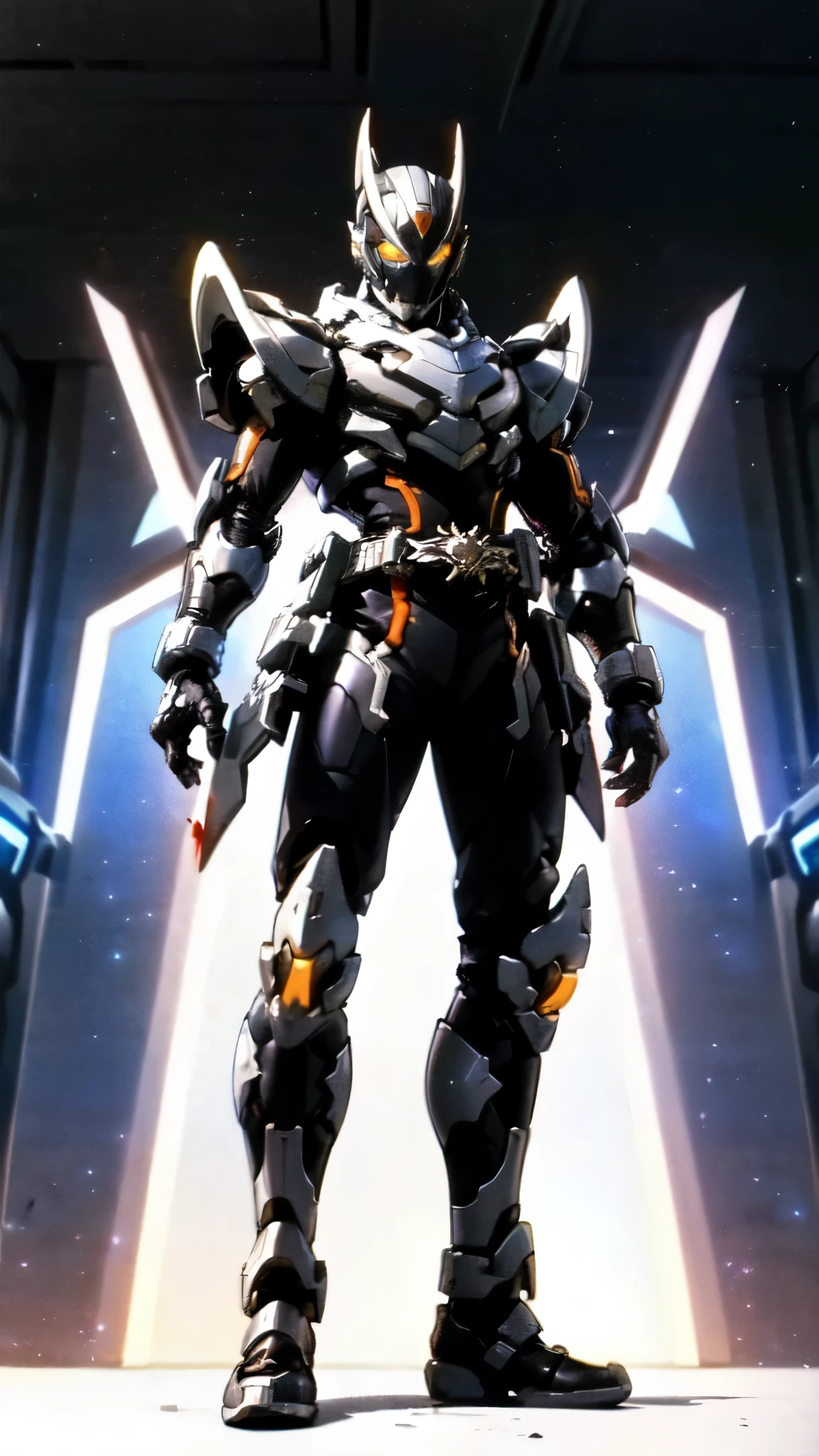 (masterpiece:1.5, best quality:1.5, extremely delicate:1.5), ((male:1.5)), a man wearing a full-face helmet, high-tech biomimetic armored combat suit, (a composite layered chest armor), the design balances heavy with agility, fully enclosed shoulder guards, matching arm and leg guards, a belt of gemstone, (the color scheme is primarily Red with Purple and Yellow accents, Organic Biotech, Concept Inspired by Vampire, glowing eyes, armor glows, huge cloak like devil wings, blood), stand of a futuristic sci-fi city, this character embodies a finely crafted fantasy-style armored hero in anime style, exquisite and mature art style, metallic, high definition, highres, ultra-detailed, ultra-fine painting, professional, perfect body proportions, golden ratio, anatomically correct, symmetrical face, extremely detailed eyes and face, high quality eyes, creativity, RAW photo, UHD, 32k, Natural light, cinematic lighting, (masterpiece-anatomy-perfect:1.2)