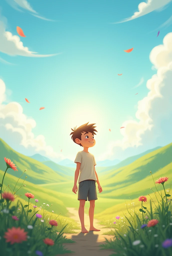 Image of a boy for a story in a YouTube video in Pixar format, He's the little allabester, He's the class leader, He's outgoing, Playful and gets up for a lot of things