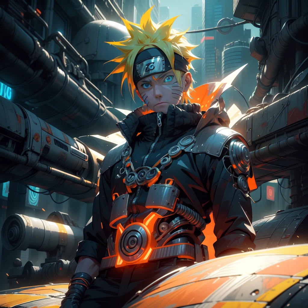 Naruto Uzumaki (photorealistic: 1.4), (best quality: 1.0), (ultra highres: 1.0), 8k, RAW photo, (masterpiece: 0.2), portrait, (side: 0.6),
Cybernetic_Jawless, mask, mechanical parts, cybernetic, 1boy, man, male, jacket,
(Cyberpunk Street:1.2)