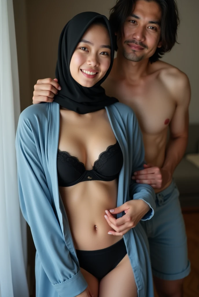 (((Wearing a hijab、Beautiful Malay girl is hugged from behind by her muscular father.primary school３Yearly birth)))。flat chest、Smaller chest、Infant chest、A man caresses her breasts from behind。hugged by my father&#39;S 、fullnude。fullnude　fullnude、Men are also naked　fullnude　Turn your whole body forward、far away 1ｍDistant images、Positive image、sitting on the sheets in the bedroom, Face forward and open your legs.、A man hugs me from behind and opens my legs、fullnude、Man inserts from behind、Girls are happy、 (slim, Small, Flat, Small)　 (slim, Small, Flat, Small)　fullnude　A man rubs his chest