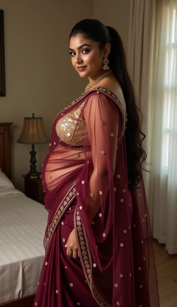 huma qureshi Indian beautiful woman sexy curvy plus size hour glass figure, (wearing tight shiny satin kurta), (glossy satin clothes) transparent sleeveless, tight Divine satin Dupatta Dress, eye contact camera view, different style standing position, different style hairstyle, bright eyes, thin eyebrows, fair skin, blushing cheeks, background and location, ultra realistic skin texture, head to Thai close up view, smile face, shadow lighting effect