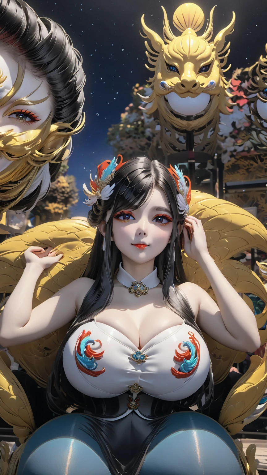 Detailed, Illuminated, Impresionismo, (enticing:1.2), (Cute:1.3), (Attractive:1.4), (irresistible:1.2), (Colorful), (Surreal:1.22), (Fascinating:1.3), Navy, Orange