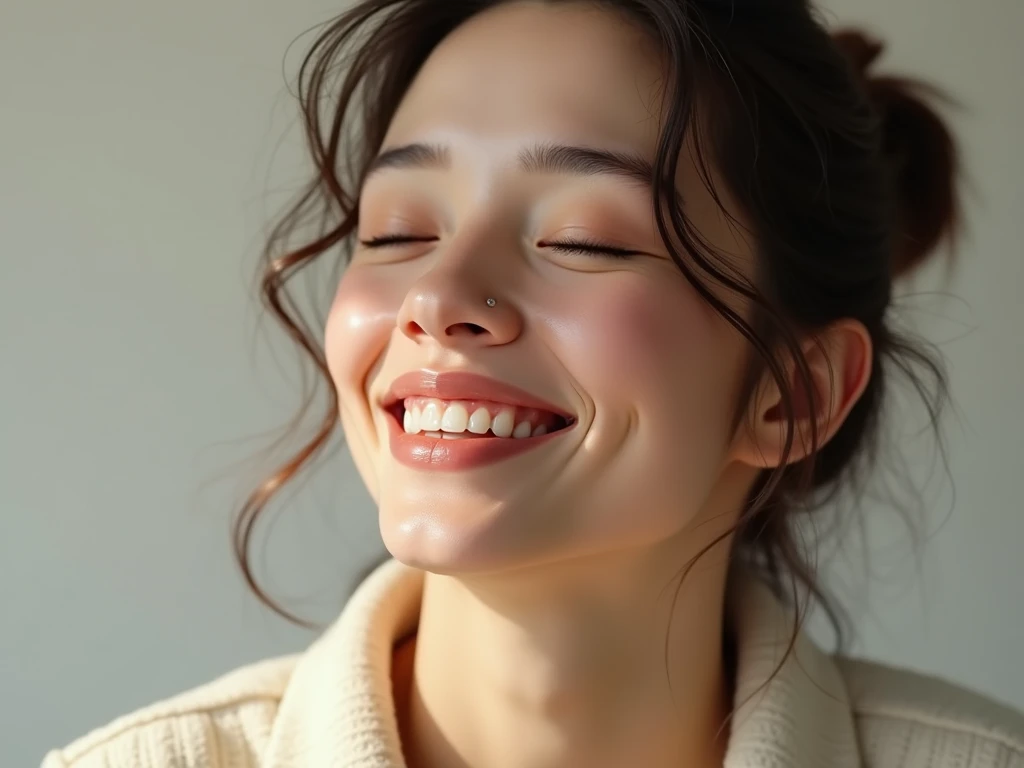Beautiful woman ahegao