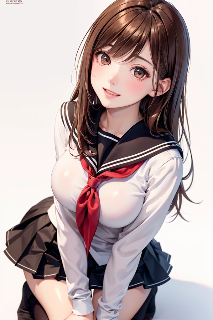 (((orgasm, seductive smile))), (((24yo, gyaru))), masterpiece, (((wearing tight sexy summer school uniform)), (allfours), ((large breasts)), ((large hip)), (nsfw, vulgality), (shiny skin), (((skindentation))), photorealistic, realistic, solo, photorealistic, best quality, ultra high res, YuraS, bed, parted lips, beautiful, masterpiece, best quality, extremely detailed face, perfect lighting, ultra high res, ultra detailed