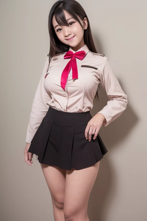 adorable, 1 girl, ) , baby face, shy, full body portrait, (face details: 1), (eye details: 1), ((xxx breasts)). (long sleeve), pramuka uniform, pramuka skirt, (large breasts)... Cute posed. proportional body. Ultra High Res. realistic: 1.4, UHD