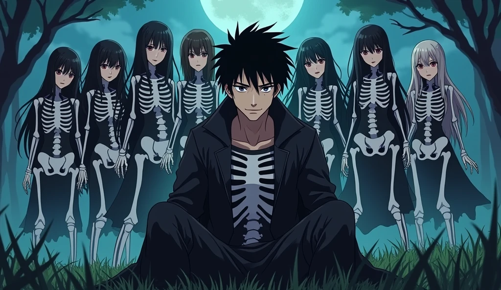 Anime big 3 as skeletons