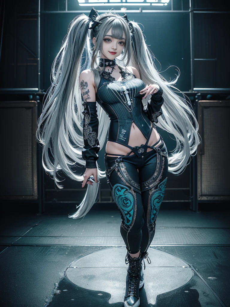 ((​masterpiece:1.4)、(top-quality:1.4)、(reallistic:1.7))、Sexy Beauty Model Fashion Show、Extraordinary beauty、Bondage style:1.4、latex shiny:1.4、Latex bodysuit、By Luis Royo、age19、Ultra Bikini、Looking Back Beauty、Outstanding style、Ergonomically normal body shape、(Close-up photos)、(Upper body photography)、foco nítido:1.5、Slender Abs、beauty legs、Beautiful ass、A detailed eye、Raw photo、red-lips、Red high heels、a choker、a necklace、耳Nipple Ring、The background is the Met Gala at the Metropolitan Museum of Art in New York、