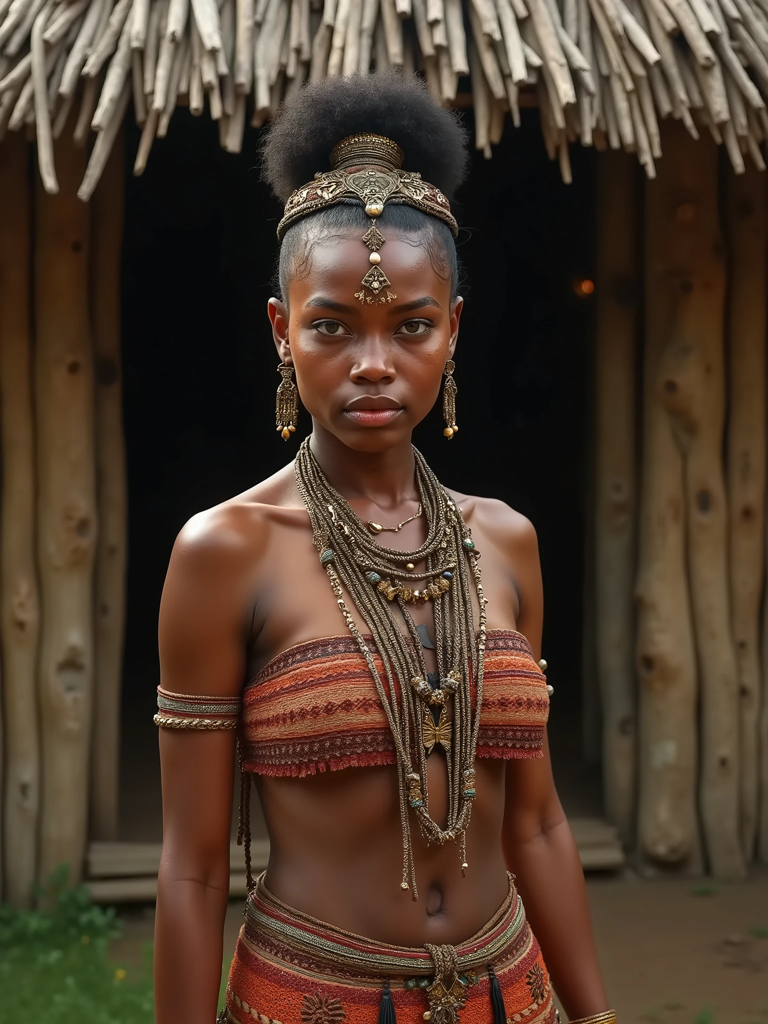 <lora:AfricanGirl:1> african girl, tribe, outdoor, 4k, highest quality, masterpiece