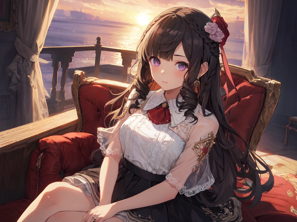 ((Highest quality)), ((masterpiece)), (detailed),Lo-fi Night Relaxation