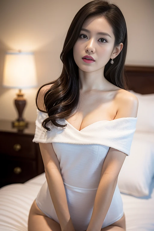 Top  Quality、超High Resolution A、A hyper-realistic、reallistic、Raw-Photo、8K Video、Young sexy japanese woman、Wearing an off-the-shoulder black tight dress、
Strap slip。brown long hair、A young handsome man is caressing a woman kissing the nape of her neck from behind、The man's hand is at the woman's side 
It's stuck、Sensual 2、Hotel rooms,
Close-up of a woman with long hair, kwak ji young, Songs inspired by Tang Sin Yun Sandara, female actress from korea, jaeyeon nam, 
Lee Ji-eun, Izzy-silver(Lee Ji - Eun), Korean Woman, Normal number (Sangsoo Jeong), heonhwa choe, beautiful south korean woman, hwang se - on
