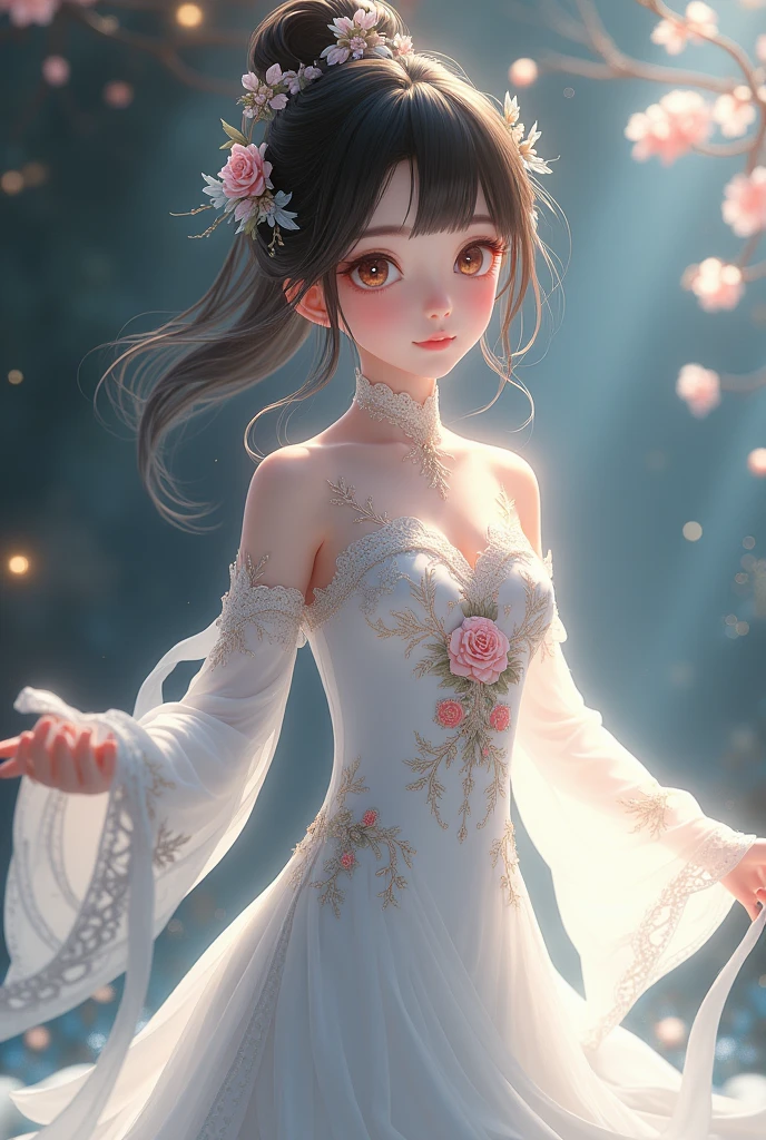 best quality ,masterpiece, illustration, an extremely delicate and beautiful, extremely detailed ,CG ,unity ,8k wallpaper, Amazing, finely detail, masterpiece,best quality,official art,extremely detailed CG unity 8k wallpaper,1girl,full body,full-body shot,see-through,looking at viewer,outdoors