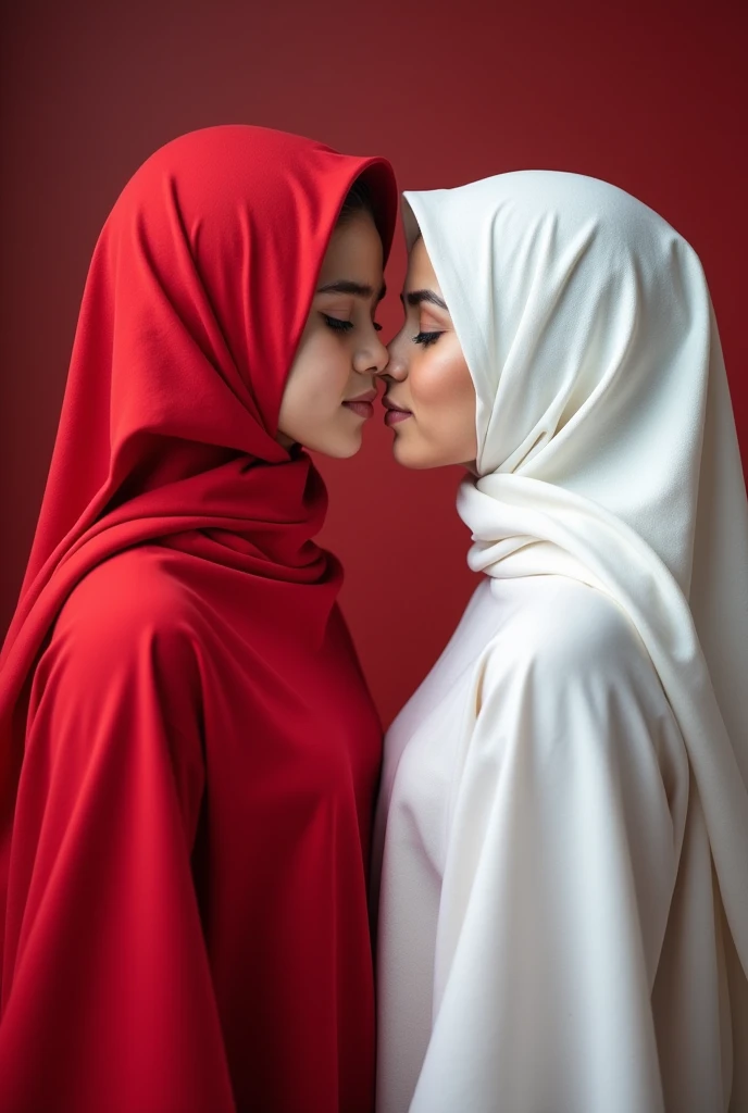Muslim granny with duather are nude no clothes and kissing is athor