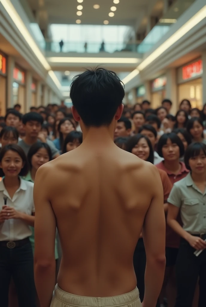 Handsome boy wearing micro string suspender thong , penis , the crowds gathered around him to watch , the crowds groping his body , the crowds covet his body , 16k resolution , ultra-high clarity , hyperrealism, uhd.