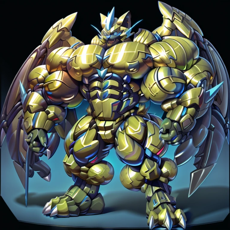 (masterpiece. official art. 8k. best quality. detailed full body. full body.)
(situation 1 : dominating zeraora. Zeraora is over 1000 meters long. focus GIANT mechanical Muscular Zeraora is trampling the city. Looking down. macro. stomp. Low-angle perspective. emphasizing the immense size.)
(situation 2 : smoke and flames rising from the destruction in the city)
(Additional details 1: wearing a full-face helmet. high-tech bio-mecha armor. real texture material. whole body shines like metal. Wearing cyberpunk mecha. emphasizes the muscles. suit fully made of metal. intricate armor. Robotic suit. suit fully made of metal. cyborg. Powered exoskeleton with the same design as Zeraora).
(Additional details 2: (Detailed head. Detailed Body. Detailed abs. gigantic muscles. HYPER MUSCLES. Gigachad Muscular. big muscle. pecs. triceps. traps. unusually developed muscular body. body full of huge muscles. showing off muscles. pectorales enormes. Exaggeratedly huge muscles. huge muscles. long legs.).
(Additional details 3: Spread wings. It has wings. have big wings. The claws are sharp. Sharp teeth.5 toes.).
(Additional details 4: black color hyper penis. hyper black penis. big penis)
