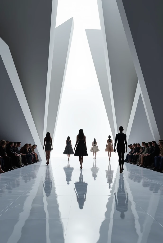 Create a catwalk that, instead of being a red carpet, is orange and a table with a mystery box with prizes and next to it an orange and black roulette wheel.