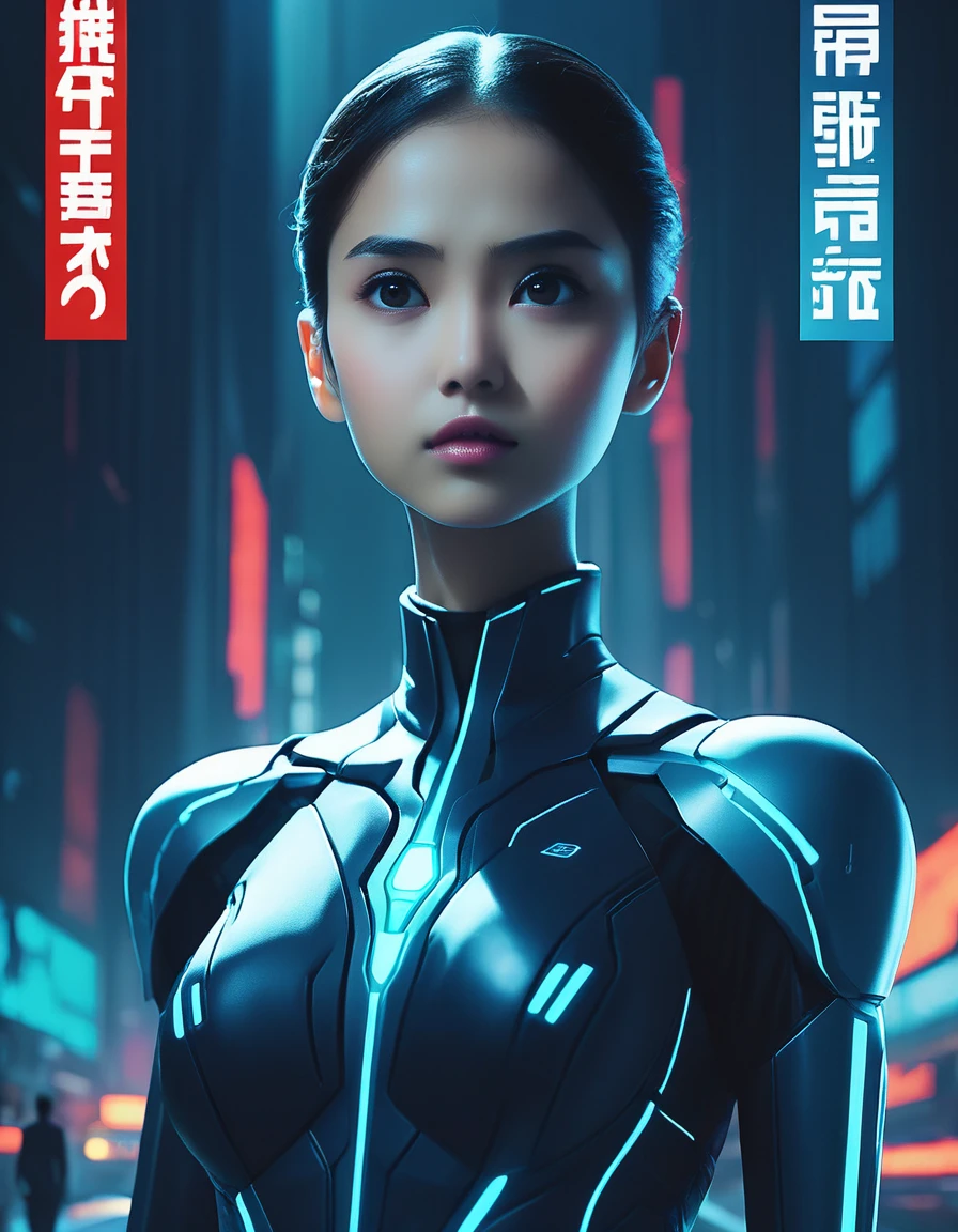 futuristic woman in futuristic suit with glowing eyes and a futuristic body, inspired by Marek Okon, cute cyborg girl, artgerm ; 3d unreal engine, unreal engine character art, 3 d render character art 8 k, smooth digital concept art, girl in mecha cyber armor, beutiful girl cyborg, cgsociety 8k, cgsociety 8k
