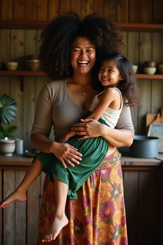 Smiling woman holding a baby in her arms and wearing a colorful dress, 3 5 year brazilian mother, imagem retrato, Malika Favre, foto retrato, Directed by: Willian Murai, Directed by: Nandor Soldier, Directed by: Samuel Silva, fotografia de Studio materna 4K, Mulher de 22 anos do brasil, by Almada Negreiros