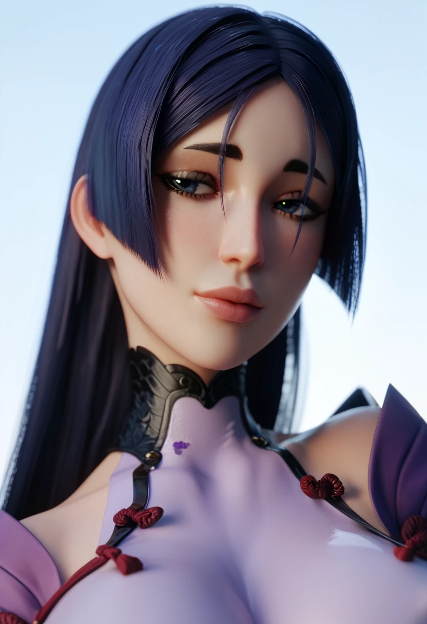 Sexy 3D raikou,purple samurai ,clothes