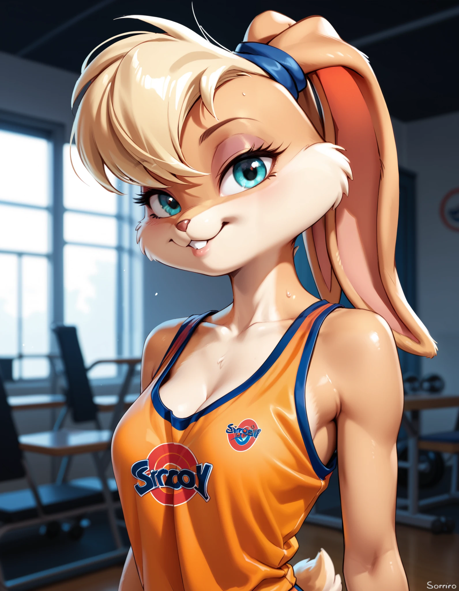 score_9, score_8, score_7, SirocStyle, 1girl, lola bunny