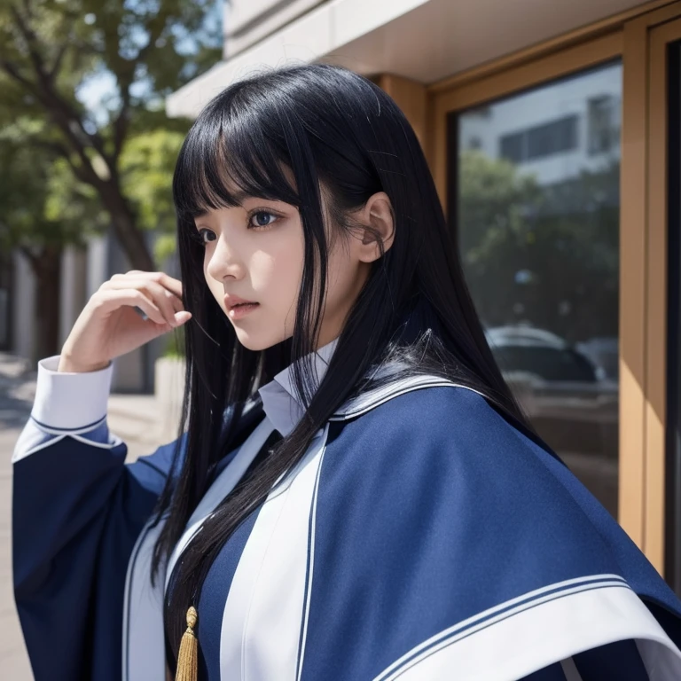 Kazuto Izumi, Simon Vouet, Surreal, mysterious, strange, fantastical, fantasy, Sci-fi, Japanese anime, discovery of the world through geometry, theory of relativity, mechanics, gravity, structure and blueprint of the universe, beautiful high school girl in miniskirt, perfect voluminous body, detailed masterpiece