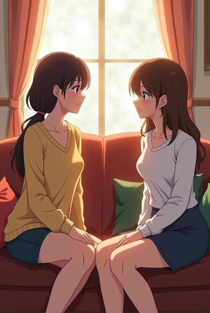 kumiko oumae、Kyoto Animation、that&#39;that&#39;that&#39;It&#39;s trending on pixiv, 2015 anime screenshots、cute、white bra、white panties、16 years old、slender body shape、small breasts、sitting in a chair、Watery eye、shame、upper grade、There&#39;It&#39;s the old man behind me.、Hugging an older man、Forced leg opening