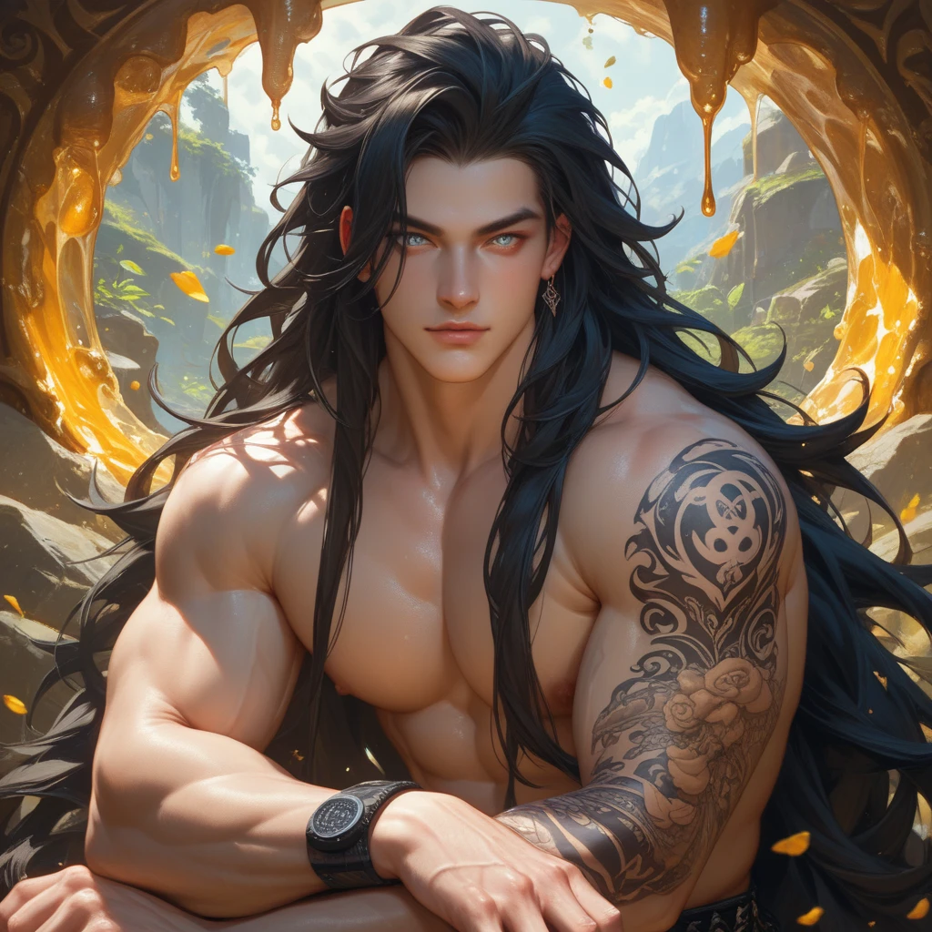 [hyper realistic:(unreal engine):realistic:,0.5,0.99], handsome 1 boy,(handsome face),(Sky), clouds (dark magic: 1.2), evil assassin, mature, domineering, knight costume, painted Oily skin, upper body, looking at viewer, long hair, black hair, (volumetric lighting), atmospheric perspective, dust particles, light axis, (e_foxy:0.7), m_wlop, (e_landscape:0.7)