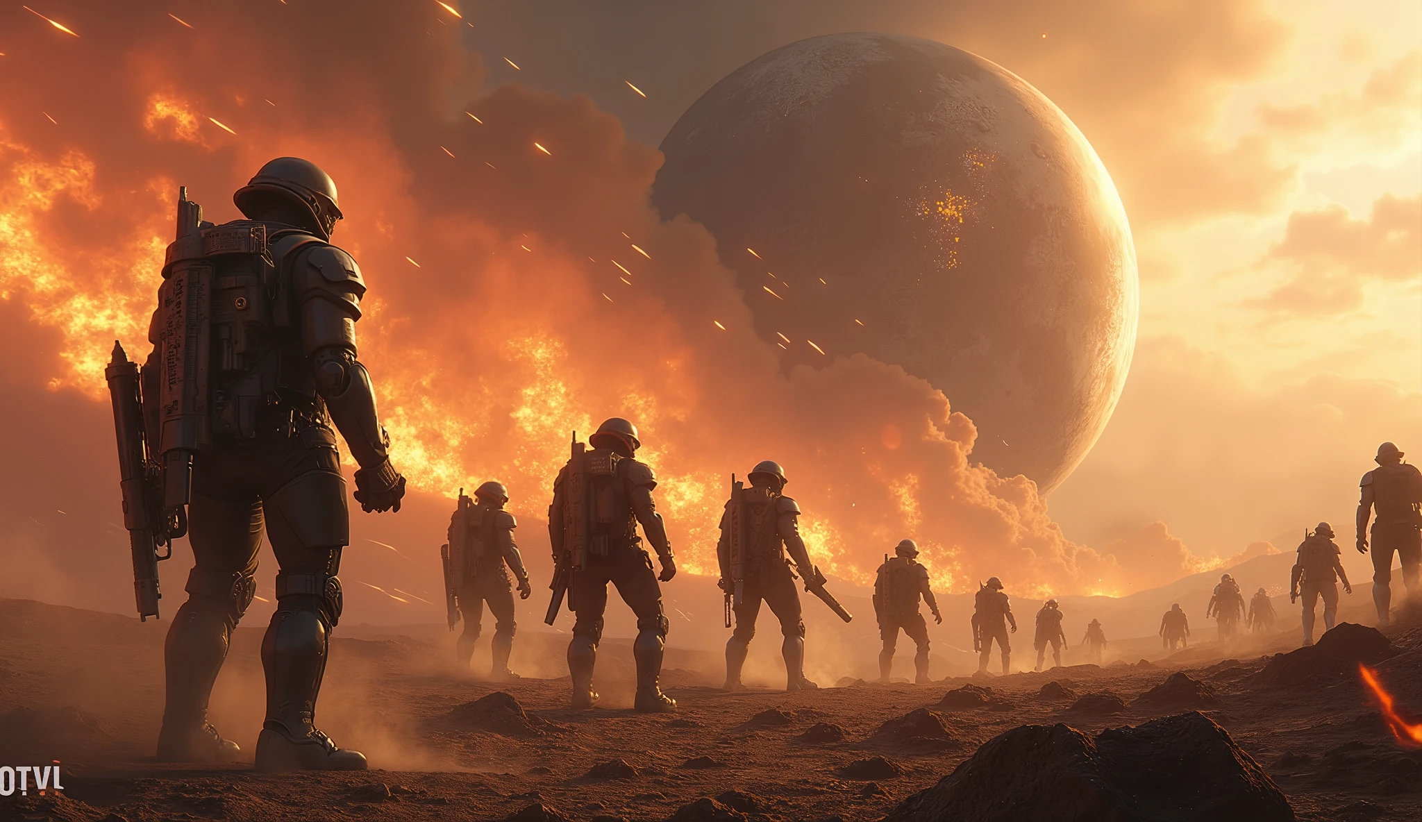 photo of (TwinRealms:1), epic composition, cinematic lighting, Incredible Heroic Soldiers of the (PromptHeist:1)