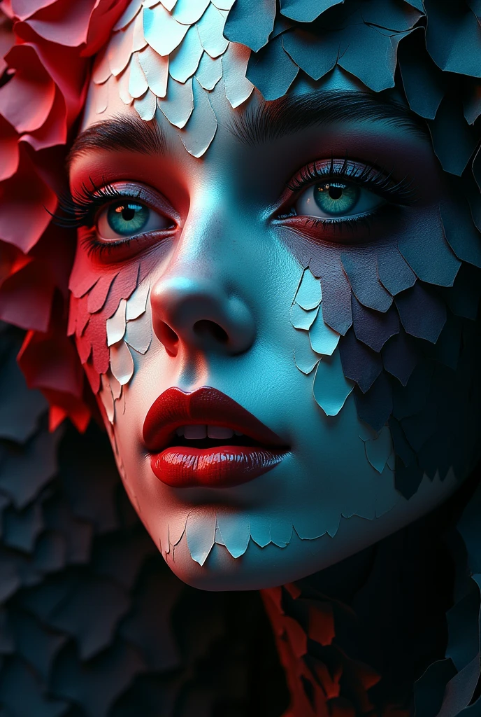 pixel sorting, (Paint colliding and splashing on the canvas), girl's side face blends into it,((side face)),open mouth, Liquid state,stunningly beautiful, masterpiece, detailed background, ethereal background,abstract beauty, explosive volumetric, oil painting,heavy strokes,