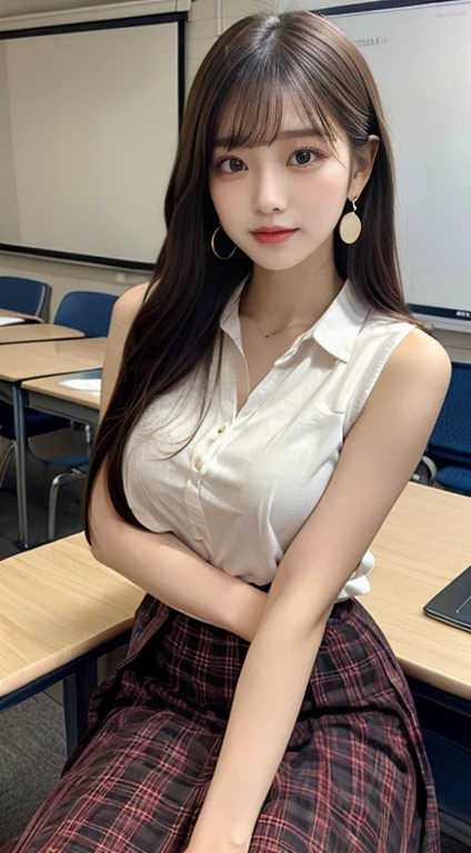 (masutepiece: 1.3), (max resolution: 1.2), (Ultra HDTV: 1.2), cinematric light, Ultra HDTV, (Detailed eyes and skin), (detailed facial features), nffsw, 8K resolution, Sharp Focus: 1.2, Perfect Style, Beautiful face, acurate, Anatomically correct, Highly detailed face and skin texture, Detailed eyes, Brown eyes, Double eyelids, Thin eyebrows, Glitter Eyeliner: 1.2, Natural cheeks, Glossy skin, Fair skin: 1.2, shiny little necklace and earrings, (Glossy lips: 1.4),
break
First-person perspective, Wearing a high school uniform, (Show me your little string panties), (embarrassed:1.2), (blush:1.2), a Innocent and cute girl,
(ponytail in high position, Wavy Hair, bangs flowing diagonally), (multi color hair:1.2), Medium Long Hair,
BREAK
(Full body shot: 1.2), (Focus on legs), ((Very intimate relationships: 1.2)), (medium large breasts:1.2),
(((In the classroom: 1.2)), ((sit on school desk:1.4)),Put your feet on the desk、 (looking down at viewer)), (From directly below:1.2), 、((Beautiful thighs))、Provocation with feet、Beautiful Large Breasts