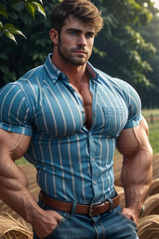 An award-winning original photo, little smiled, dimples, a wild handsome muscular indian man,( 20 years old:1.3), 1boy in one photo, Solo, (looking in camera), (formal shirt with formal trouser), bag in hand, waking on road, from front view, black spiky hair, (big shoulders), musculature, stubbles, beard, earbuds, Beautiful eyes:1.3, ), (Detailed face:1.3), dimples, (holded penis), Dynamic front Angle view, volumetric lighting, (Best quality, A high resolution, Photorealistic), Cinematic lighting, Masterpiece, RAW photo, Intricate details, hdr, depth of field, upper body, His perfect huge bulge,masterpieces 
