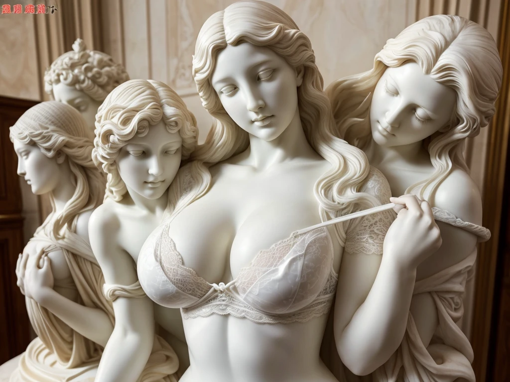 (masterpiece, best quality:1.5), oil painting by Leonardo da Vinci, perfect anatomy, two gorgeous and stunning pale-skinned young pregnant goddesses is deeply in love with each other, kiss, fantastic make-up, jewelry, flower, snow, magnificent panorama view