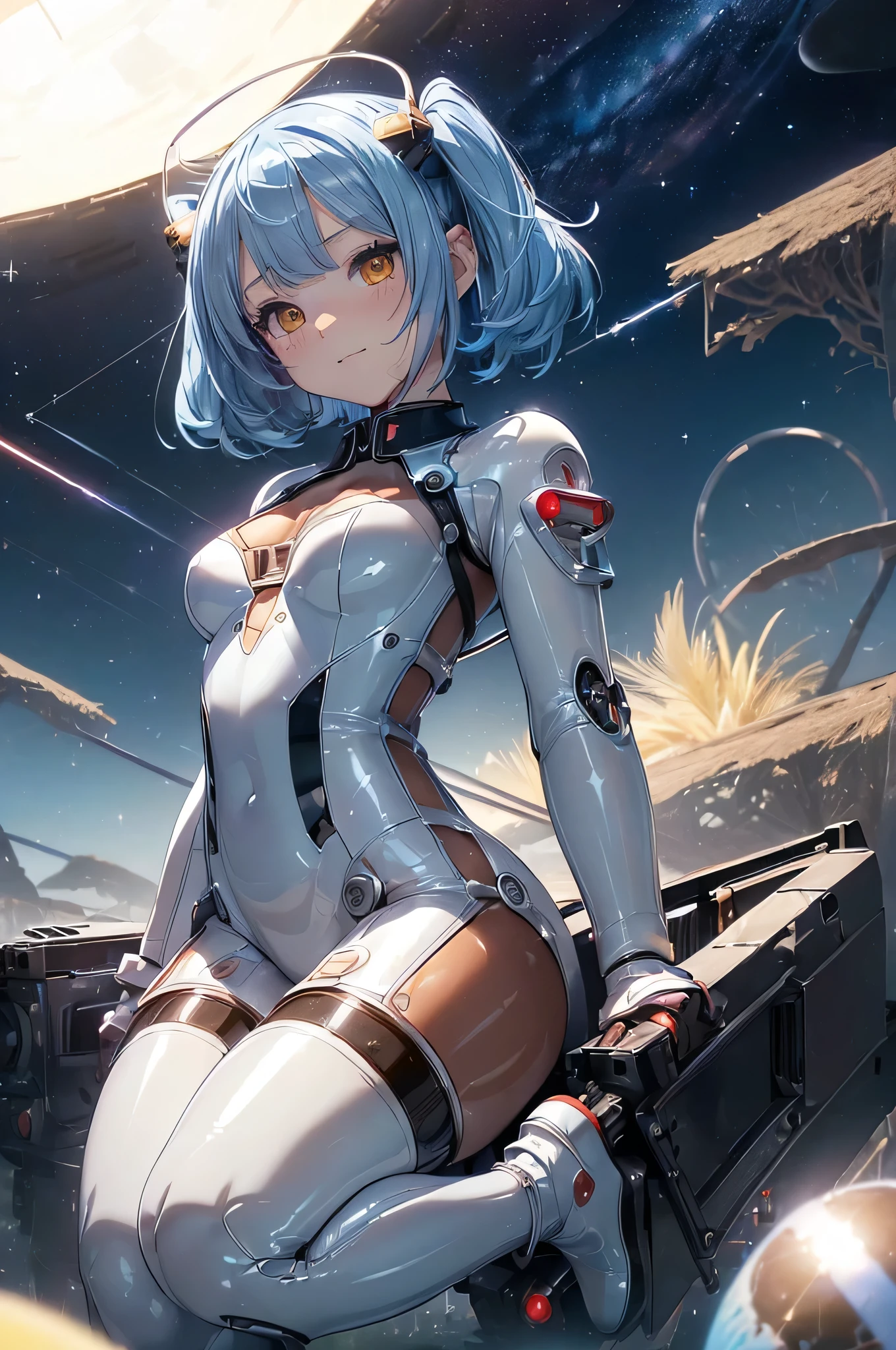 (Best quality:1.3), (4k画质), ayanami rei, Shin Evangelion, ((Detailed faces)), ((Erotic face)), ((body is beautiful)), (medium boob), (Blue hair), (Trimmed hair), (Curved body), busty figure, (scantily clad), (城市),