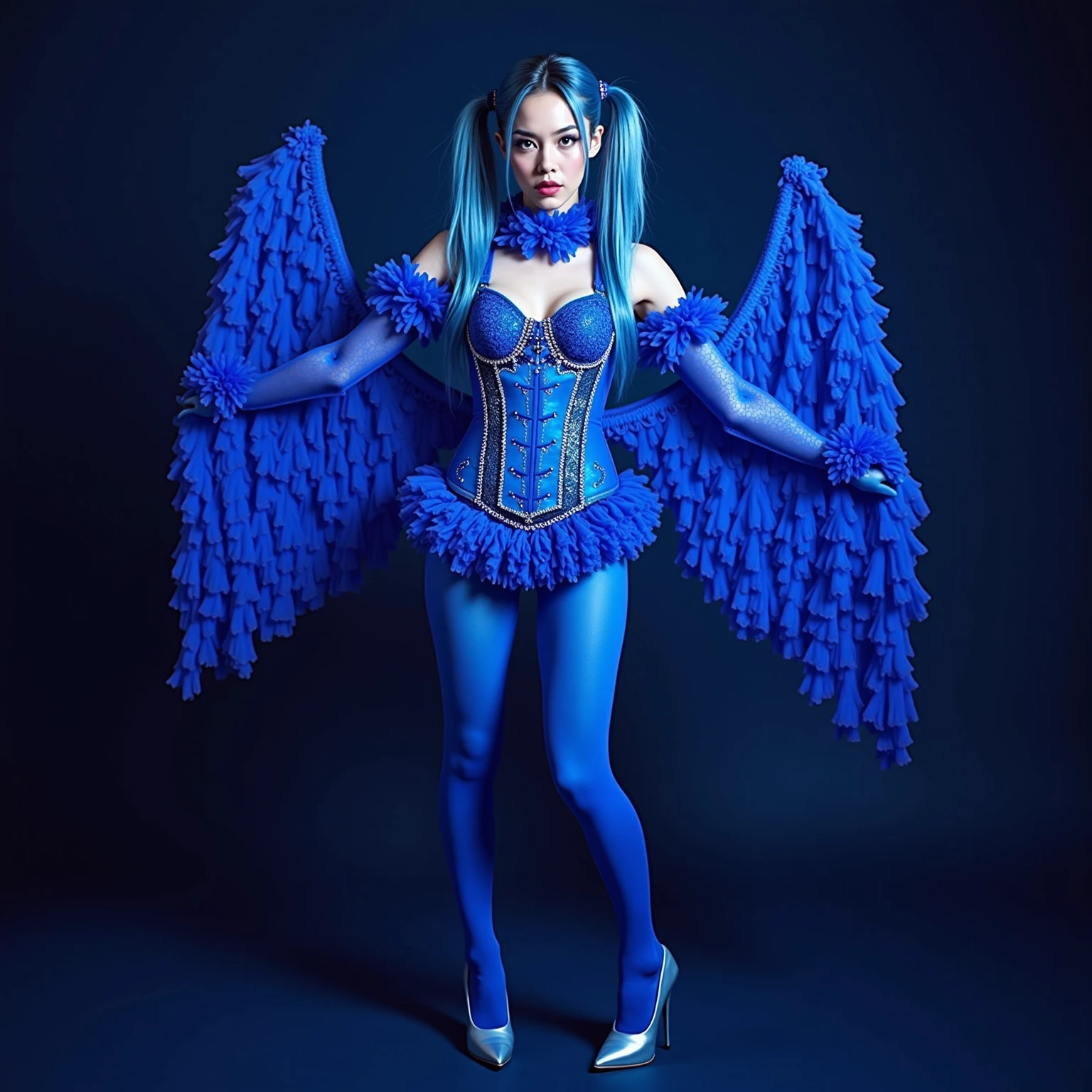 source_realistic, rating_explicit, NSFW, photo realistic, highres photo, (ultra realistic:1.5), (ultra detailed:1.5), (masterpiece:1.5), (real life:1.5), (best quality:1.5), (hyper-realistic: 1.3), (ultra HD quality details), highly detailed skin texture, centered, full-length, depth of field, Dutch angle, Dolly Shot, close up, intricately detailed (full body:1.5) 3D render of 19 year old Mammo, (((1girl:1.5))), (((solo:1.5))), large breasts, thin waist, narrow hips, abs, toned, extremely gorgeous, beautiful, detailed face and eyes, hat, long turquoise hair, white sclera, yellow pupils, pink eyeshadow, pink lipstick, bat wings behind ears, high collar black sleeveless shirt, cleavage, center opening, naval, asymmetrical clothes, single sleeve, bracelet, aesthetic pose, cinematic scene, Octane Render, two-tone lighting, large aperture, low ISO, white balance, rule of thirds, efficient sub-pixel, sub-pixel convolution, global illumination, professional, Vivid picture, raw, analog, taken by Canon EOS, SIGMA Art Lens 35mm F1.4, ISO 200 Shutter Speed 2000, Vivid picture, 3DMM, OverallDetail, epiCPhoto, <lora:3DMM_V6:.5>, <lora:Mammo:1>, <lora:epiCRealismHelper:1>, <lora:add_detail:1.0>