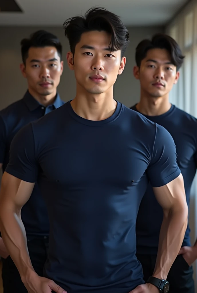 Half-male, 1 person of Korean descent, 1 person of French descent, 1 person of Thai descent, 1 person of African descent, all in the age range of approximately 16-31 years, wearing mesh underwear. But the muscles are clearly attached. The upper part is wearing a wet shirt. Hungry, they took turns holding each other&#39;s large snakes. Some even stuck the snake&#39;s head in their mouths. Real pictures.