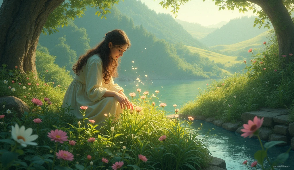 
Tend the garden, with a s 
hand
And magic will bloom, across this land