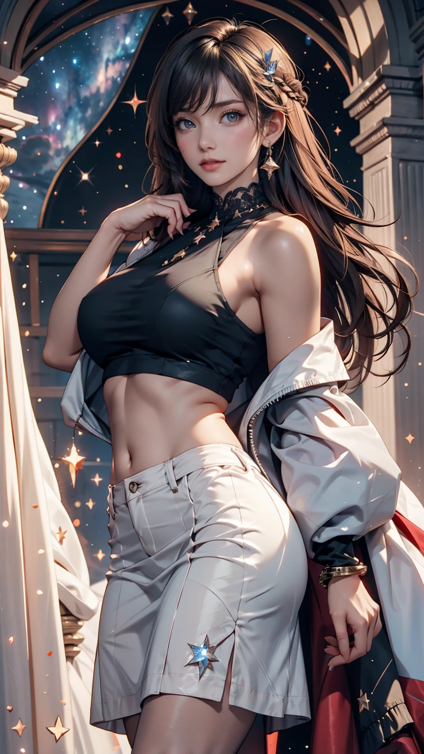 navel, cleavage, (Big chest: 1.2) Features, There is water on the body, Clothes are soaked, ((Ultra mini skirt, Tight body, Public hair is huge, )), White shirt, Tight body, Ultra-thin shirt, (Extra short shirt, heavy rain), Wet clothes, Long hair, Black hair, Wavy hair, Double eyelids, 耳Nipple Ring, No bra, , no underwares, Curved body, Sexy body, Perfect body, ((Realistic lighting, best qualtiy, 8K, tmasterpiece:1.3)), sharp fokus:1.2, 1girll, Beautiful Women with Perfect Figure:1.4, Slim abs:1.1，Ultra-fine face，Fine eyes，二重まぶた，