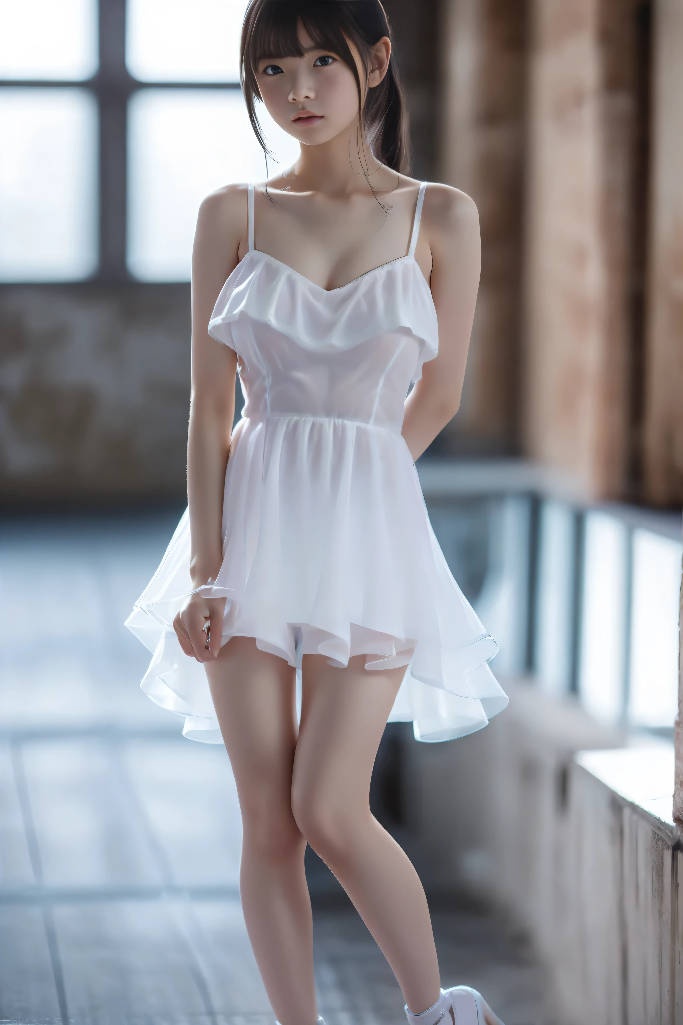 (  masterpiece on penis ,  top quality:1.2), 8k,  Young beautiful girl  , 85mm, Official AR RAW photos , baby face、(Big Breasts:1.4)、Show me your ears、 photoshoot,  cute face, Thighs, xuer hologram laser dress , transparent ,  dress, naked,  very high resolution  , ((I'm sitting on the wooden floor and playing the guitar:1.4)),  top quality,  masterpiece on penis , Illustration,  realistic , photo- realistic , wonderful,  Details , Very High Definition , Very large , Super Details,  high definition , VERY DETAILS CG UNITY 8K WALLPAPER 、  full body shot , nsfw,  VERY DETAILS CG UNITY 8K WALLPAPER FULL BODY SHOT OF A BEAUTIFUL YOUNG WOMAN ,  side angle,  detailed mechanism ,