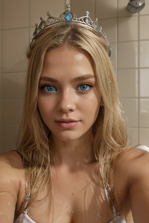 Masterpiece、premier quality、high resolucion、Eleonora Pavinato 13 ans, Le plus jeune visage photo dans le bain plus sweet z dużym dekoltem vous pouvez voir buste fille cheveux foncés chignon cheveux beaux seins fermes sont petit kusi oczami seksonna nue debout perverte blonde vue de face visage three jeune