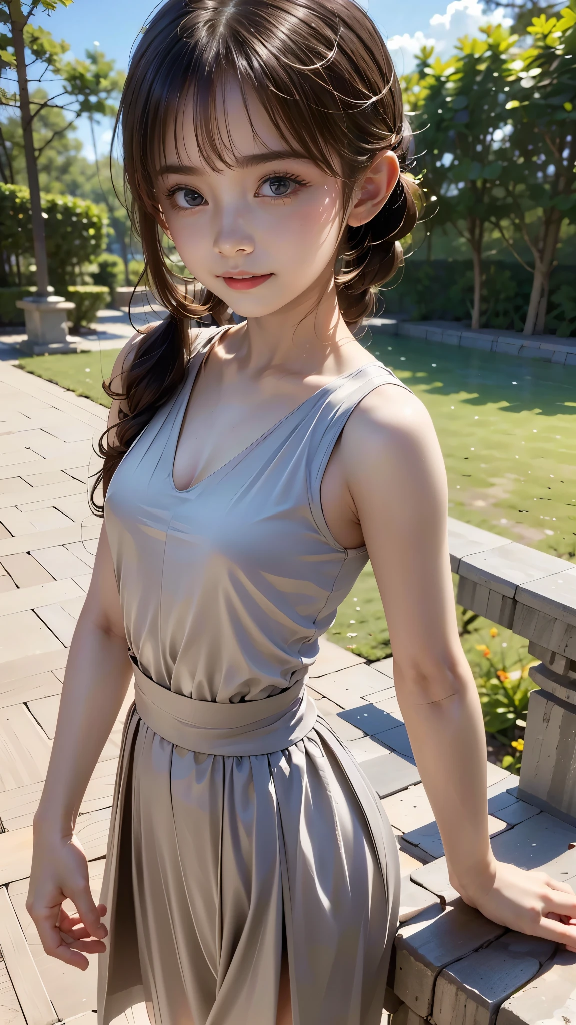 detailed hands 、Perfectly right move、 beautiful little hands of a girl、 re-portrayed without any sense of incongruity