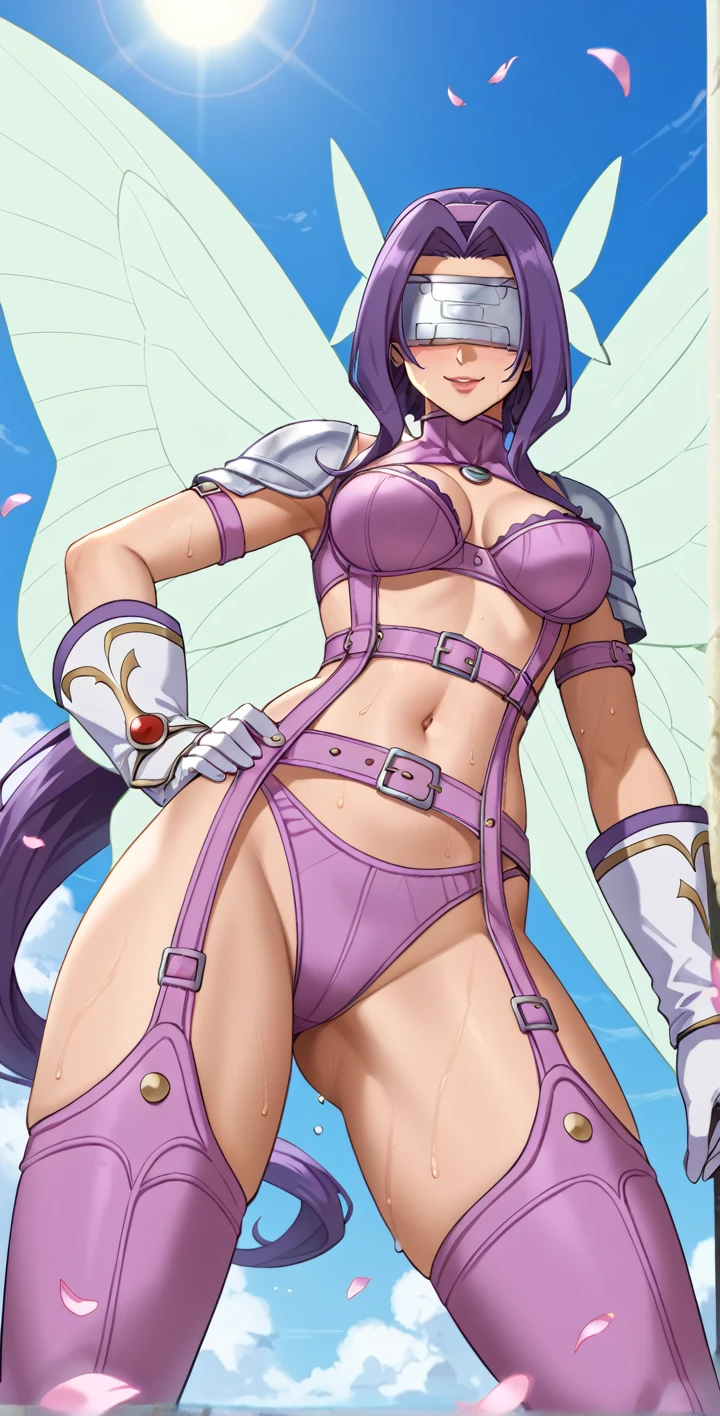 Starfire, bikini purple, huge Cock, very precum