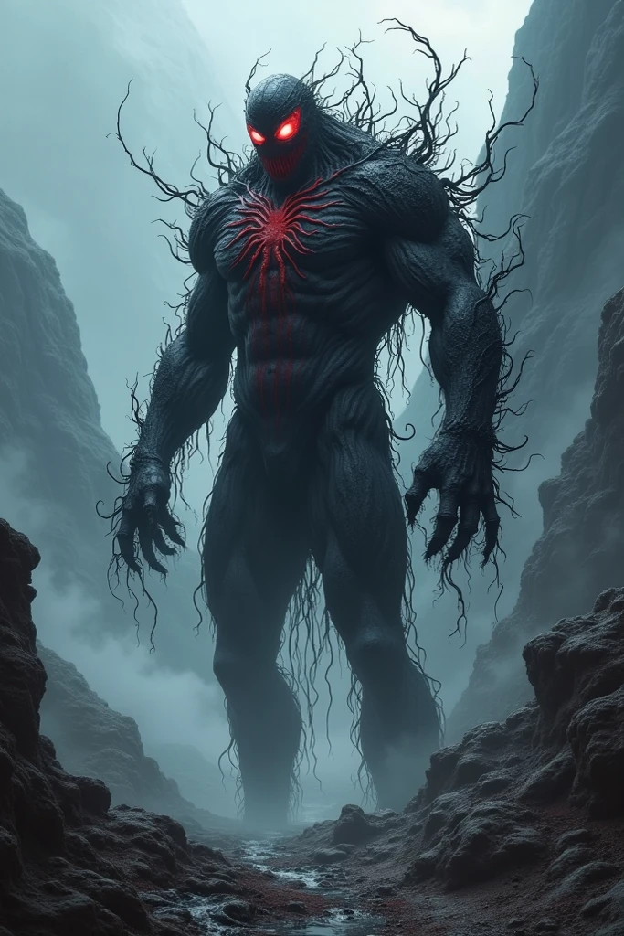 Noise Man attacks Titan with sound waves,Simple background,Asymmetrical psychedelic composition,Award-winning science fiction,Red, black and white waves and psychedelic feeling,author:mobiles,old cover,author:Victor I, kilian eng bright colors, Dynamic Lighting, The Art of Mathematics, Award-winning masterpiece, very beautiful, illustration, Aesthetics inspired by Beksinski and Damenford, Popular on artstationh, Artwork by Greg Rutkoski,