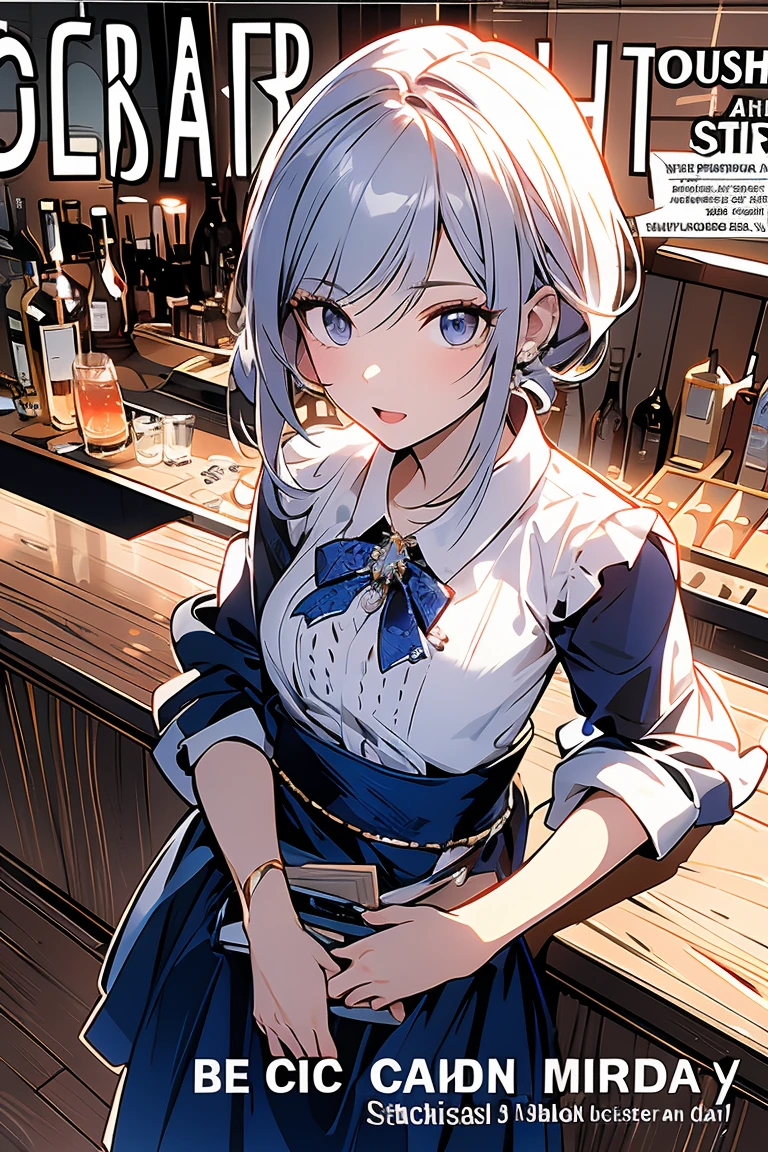 score_9, score_8_up, score_7_up, zPDXL2,
1girl, SakunaMemoir, grey hair, bangs, hair between eyes, medium hair, blue eyes, hair ornament, hairclip, hair bow, collared shirt, long sleeves, purple ascot, blue jacket, black skirt, parted lips, smile, narrow waist,
indoors scenery, tavern,
fixl-art
<lora:SakunaMemoirPDXL:0.8>