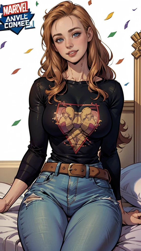  junto com o demolidor personagem das HQs da Marvel  de 35 anos, Jennifer Connelly very long to the waist and half curly with bangs, seios pequenos, olhos grandes com um brilho apaixonado, olhos verdes mel, Um lindo sorriso, vestindo uma camiseta preta longa com um terno feminino verde e jeans, in a serious and sweet comic-style pose, alta qualidade Jennifer Connelly (estilo de desenho animado:1.2),  [(lindas mulheres de meia idade]) desenho de vestindo um moletom folgado e oversized, grande sorriso, olhos perfeitos, rosto detalhado, fundo de festa, pose divertida, olhar sedutor, confete, fundo branco simples junto com o demolidor personagem das HQs da Marvel 