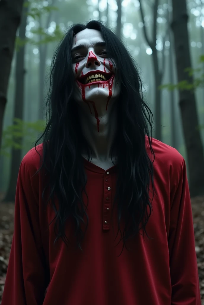 Kuchisake-onna, mask, big mouth, long hair, red coat, horror, scary, yokai, Japan
