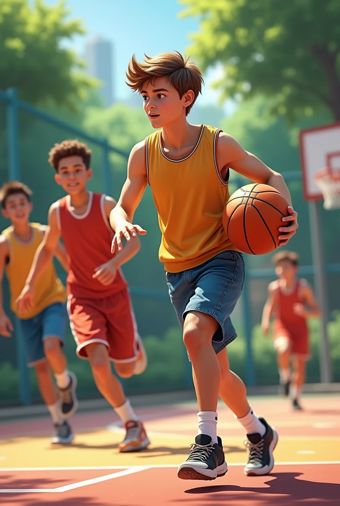 Boys in gym